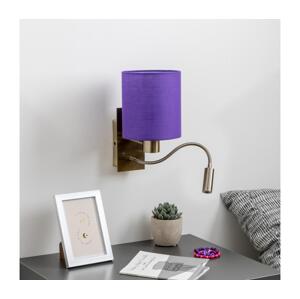 Brilagi Brilagi - LED Nástěnná lampa NUBILA 1xE27/25W/230V + LED/3W mosaz/fialová