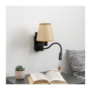 Brilagi Brilagi - LED Nástěnná lampa NUBILA 1xE27/25W/230V+LED/3W černá/světle hnědá