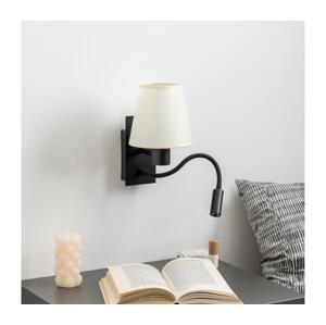 Brilagi - LED Nástěnná lampa NUBILA 1xE27/25W/230V + LED/3W černá/krémová BG1558+BG1572