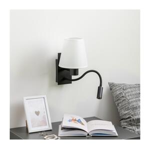 Brilagi - LED Nástěnná lampa NUBILA 1xE27/25W/230V + LED/3W černá/bílá BG1558+BG1573