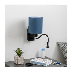 Brilagi - LED Nástěnná lampa NUBILA 1xE27/25W/230V+ LED/3W černá/tmavě modrá BG1558+BG1575