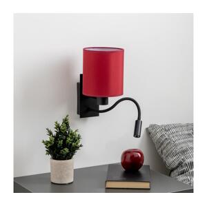 Brilagi Brilagi-LED Nástěnná lampa NUBILA 1xE27/25W/230V+LED/3W černá/pompej.červená