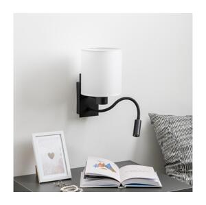 Brilagi - LED Nástěnná lampa NUBILA 1xE27/25W/230V + LED/3W černá/bílá BG1558+BG1586