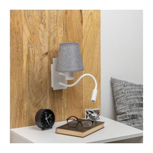 Brilagi Brilagi - LED Nástěnná lampa NUBILA 1xE27/25W/230V + LED/3W bílá/šedá