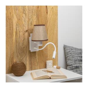 Brilagi Brilagi - LED Nástěnná lampa NUBILA 1xE27/25W/230V + LED/3W bílá/hnědá