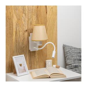 Brilagi Brilagi - LED Nástěnná lampa NUBILA 1xE27/25W/230V +LED/3W bílá/světle hnědá
