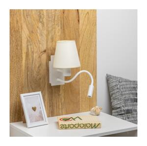 Brilagi - LED Nástěnná lampa NUBILA 1xE27/25W/230V + LED/3W bílá/krémová BG1559+BG1572