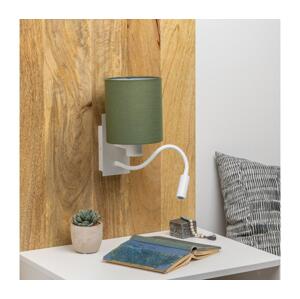 Brilagi - LED Nástěnná lampa NUBILA 1xE27/25W/230V + LED/3W bílá/zelená BG1559+BG1576