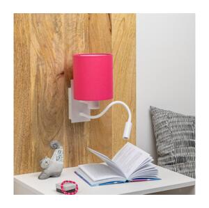 Brilagi Brilagi - LED Nástěnná lampa NUBILA 1xE27/25W/230V + LED/3W bílá/růžová