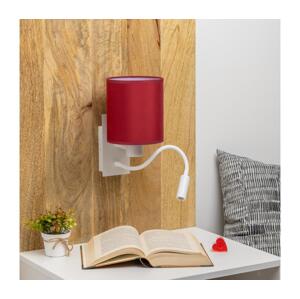 Brilagi Brilagi-LED Nástěnná lampa NUBILA 1xE27/25W/230V+LED/3W bílá/pompej. červená
