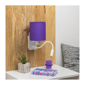 Brilagi Brilagi - LED Nástěnná lampa NUBILA 1xE27/25W/230V + LED/3W bílá/fialová