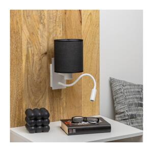 Brilagi Brilagi - LED Nástěnná lampa NUBILA 1xE27/25W/230V + LED/3W bílá/černá
