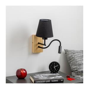 Brilagi Brilagi - LED Nástěnná lampa NUBILA WOOD 1xE27/25W/230V + LED/3W dub/černá