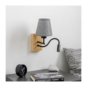 Brilagi Brilagi - LED Nástěnná lampa NUBILA WOOD 1xE27/25W/230V + LED/3W dub/šedá