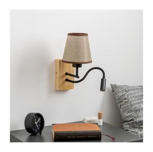 Brilagi Brilagi - LED Nástěnná lampa NUBILA WOOD 1xE27/25W/230V + LED/3W dub/hnědá