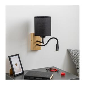 Brilagi Brilagi - LED Nástěnná lampa NUBILA WOOD 1xE27/25W/230V + LED/3W dub/černá