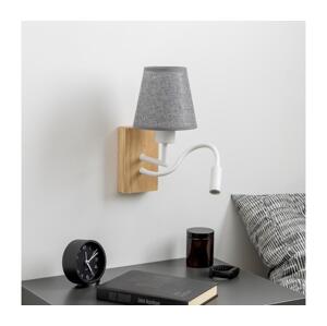 Brilagi Brilagi - LED Nástěnná lampa NUBILA WOOD 1xE27/25W/230V + LED/3W dub/šedá