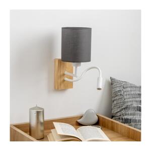 Brilagi Brilagi - LED Nástěnná lampa NUBILA WOOD 1xE27/25W/230V + LED/3W dub/antracit