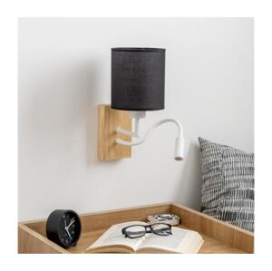 Brilagi Brilagi - LED Nástěnná lampa NUBILA WOOD 1xE27/25W/230V + LED/3W dub/černá