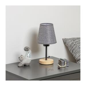 Brilagi Brilagi - Stolní lampa NUBILA WOOD 1xE27/25W/230V dub/šedá