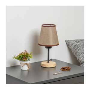 Brilagi Brilagi - Stolní lampa NUBILA WOOD 1xE27/25W/230V dub/hnědá