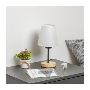 Brilagi - Stolní lampa NUBILA WOOD 1xE27/25W/230V dub/bílá BG1567+BG1573