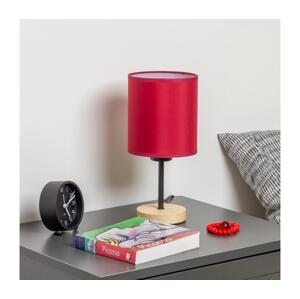 Brilagi Brilagi - Stolní lampa NUBILA WOOD 1xE27/25W/230V dub/pompejská červená