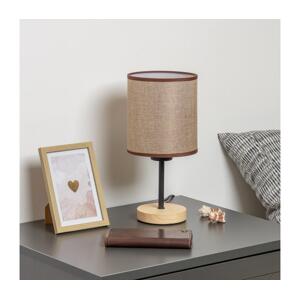 Brilagi - Stolní lampa NUBILA WOOD 1xE27/25W/230V dub/hnědá BG1567+BG1583