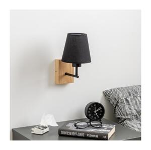 Brilagi Brilagi - Nástěnná lampa NUBILA WOOD 1xE27/25W/230V dub/černá