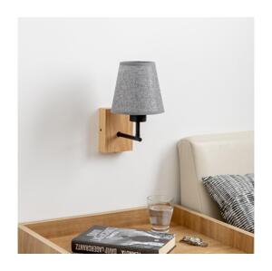 Brilagi Brilagi - Nástěnná lampa NUBILA WOOD 1xE27/25W/230V dub/šedá