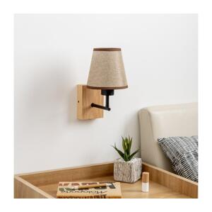 Brilagi Brilagi - Nástěnná lampa NUBILA WOOD 1xE27/25W/230V dub/hnědá