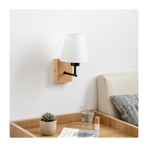 Brilagi - Nástěnná lampa NUBILA WOOD 1xE27/25W/230V dub/bílá BG1561+BG1573