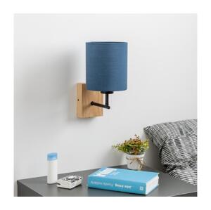 Brilagi - Nástěnná lampa NUBILA WOOD 1xE27/25W/230V dub/tmavě modrá BG1561+BG1575