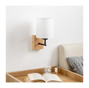 Brilagi - Nástěnná lampa NUBILA WOOD 1xE27/25W/230V dub/bílá BG1561+BG1586