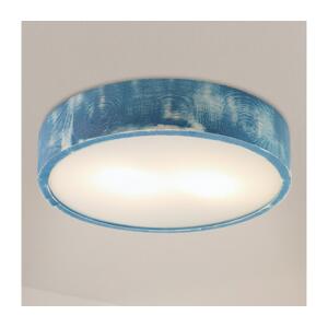 Brilagi - Stropní svítidlo PINO 2xE27/15W/230V borovice/modrá pr. 37,5 cm LD-PD-6.2