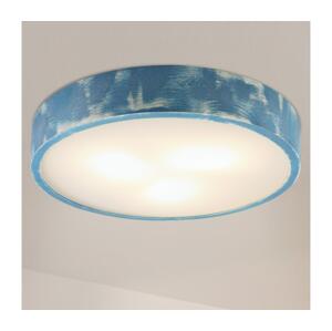 Brilagi - Stropní svítidlo PINO 3xE27/15W/230V borovice/modrá pr. 47,5 cm LD-PD-6.3