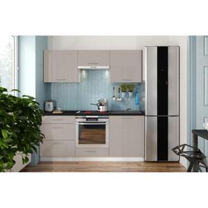 Kuchyňská linka CELESTE 180 cm lesklá taupe