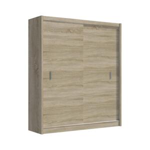 Šatní skříň s posuvnými dveřmi SAPHIRA 203x215 cm dub sonoma