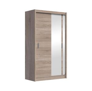 Šatní skříň se zrcadlem SABRINA 120x215 cm dub sonoma