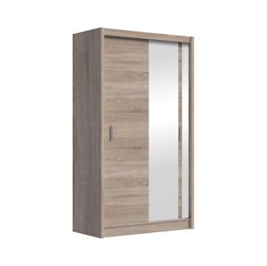 Šatní skříň se zrcadlem SABRINA 150x215 cm dub sonoma