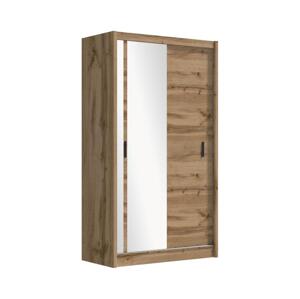 Šatní skříň se zrcadlem SABRINA 150x215 cm dub woltan