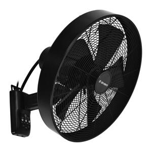 ZE ZE - Nástěnný látor FREEZE 50W/230V pr. 40 cm černá + dálkové ovládání