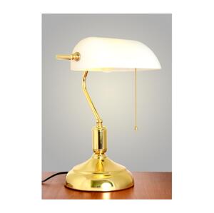 Brilagi Brilagi - Stolní lampa BANK OFFICE 1xE27/60W/230V zlatá/bílá