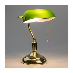 Brilagi Brilagi - Stolní lampa BANK OFFICE 1xE27/60W/230V zlatá/zelená