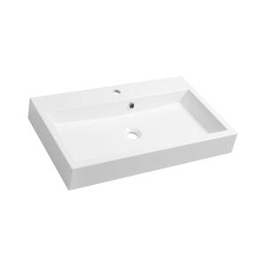 Sapho - Umyvadlo na desku ORINOKO 70x42 cm mramor/bílá OR070