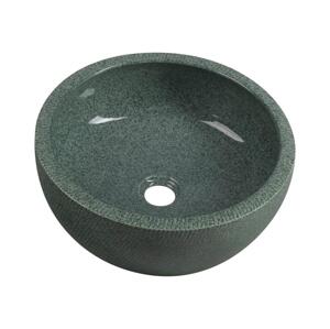 Sapho - Umyvadlo na desku PRIORI pr. 42 cm keramika/zelená PI013