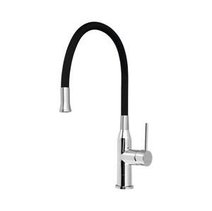 Sapho Sapho - Dřezová baterie s flexibilním ramínkem SILI černá/lesklý chrom