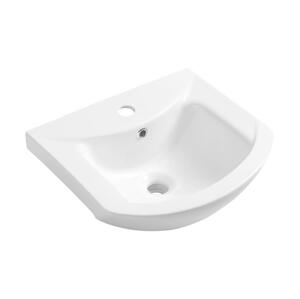 Aqualine - Zápustné umyvadlo ZERO 45,5x40 cm keramika/bílá 6045