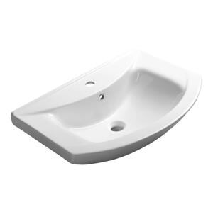 Aqualine - Zápustné umyvadlo ZERO 65x46 cm keramika/bílá 6065