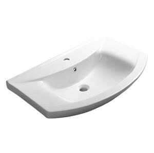 Aqualine - Zápustné umyvadlo ZERO 75x48,5 cm keramika/bílá 6075